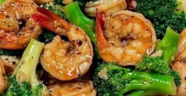 Gamberi e broccoli fritti