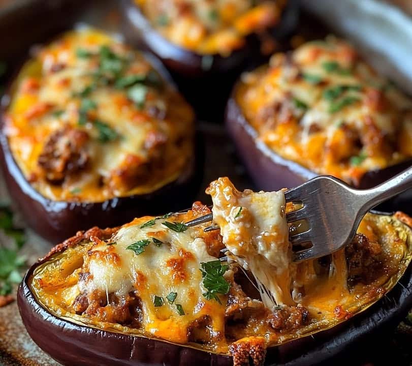 Melanzane ripiene al formaggio