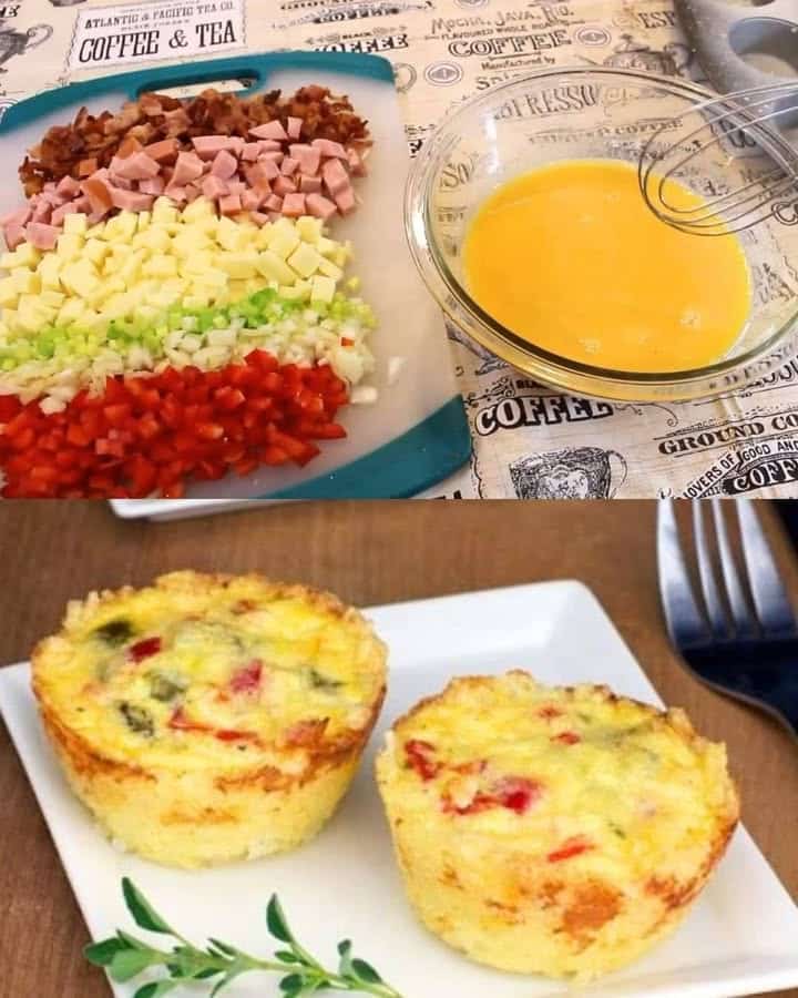 Muffin alle uova colazione