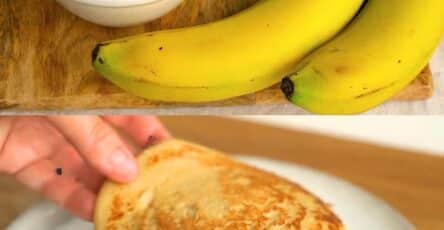 Pancake banana colazione leggeri