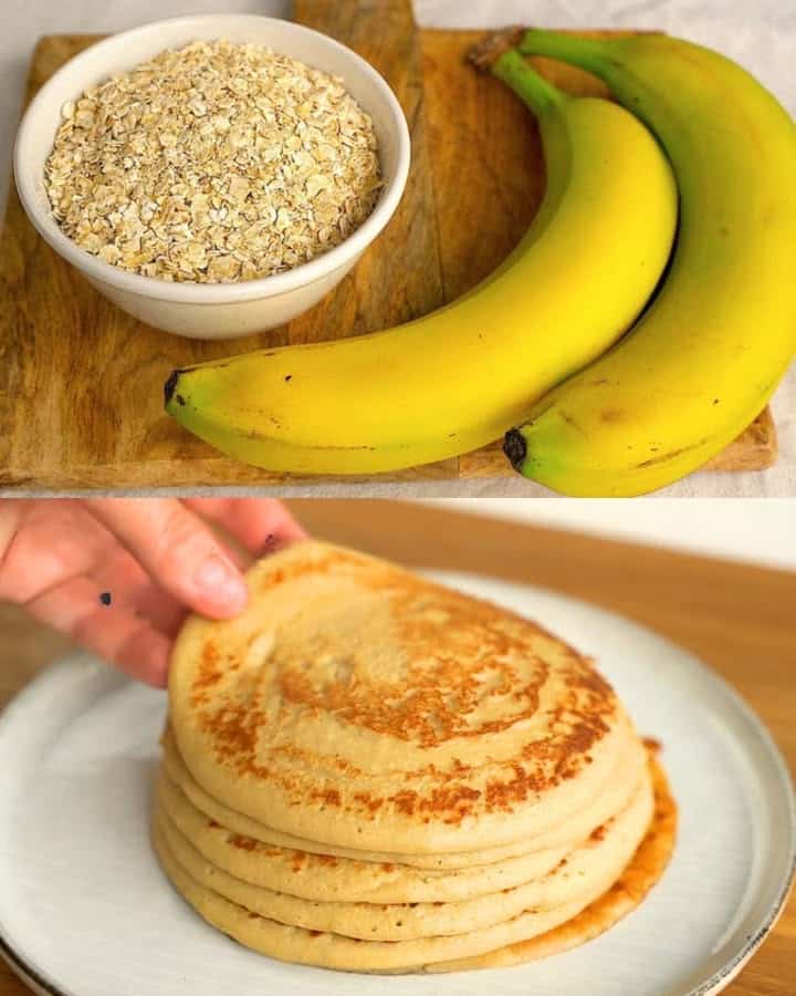 Pancake banana colazione leggeri