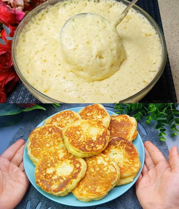 Pancake con mele e lievito