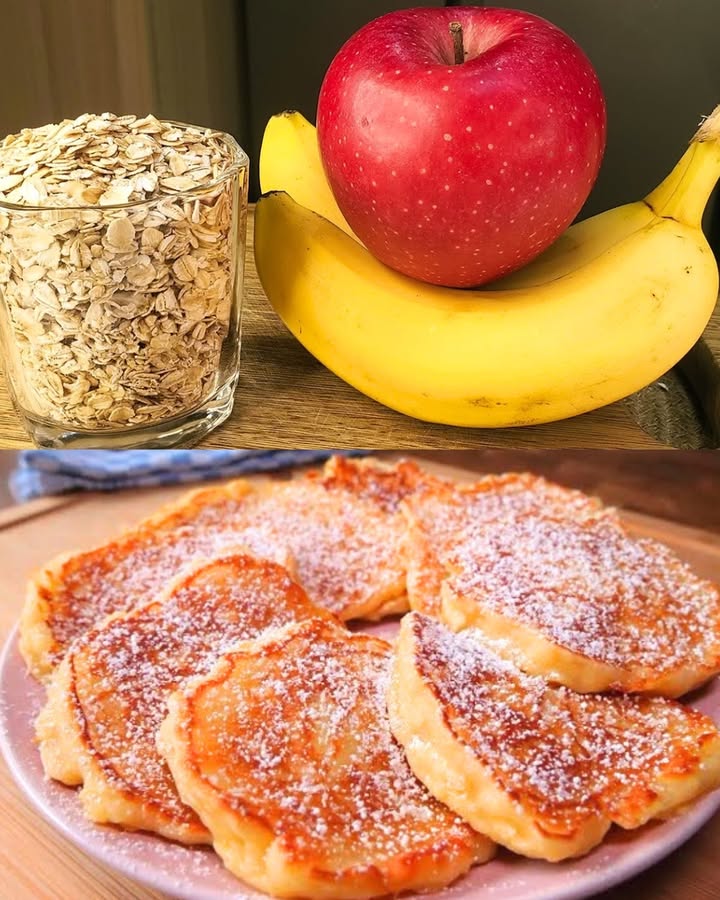 Pancake di banana e avena