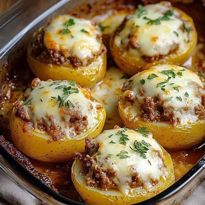 Patate ripiene manzo mozzarella