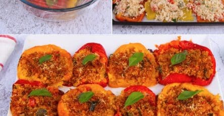 Peperoni gratinati al forno