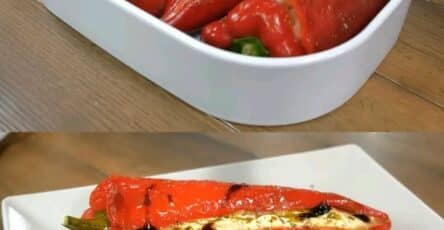 Peperoni ripieni di feta