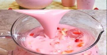 Punch alle fragole yogurt