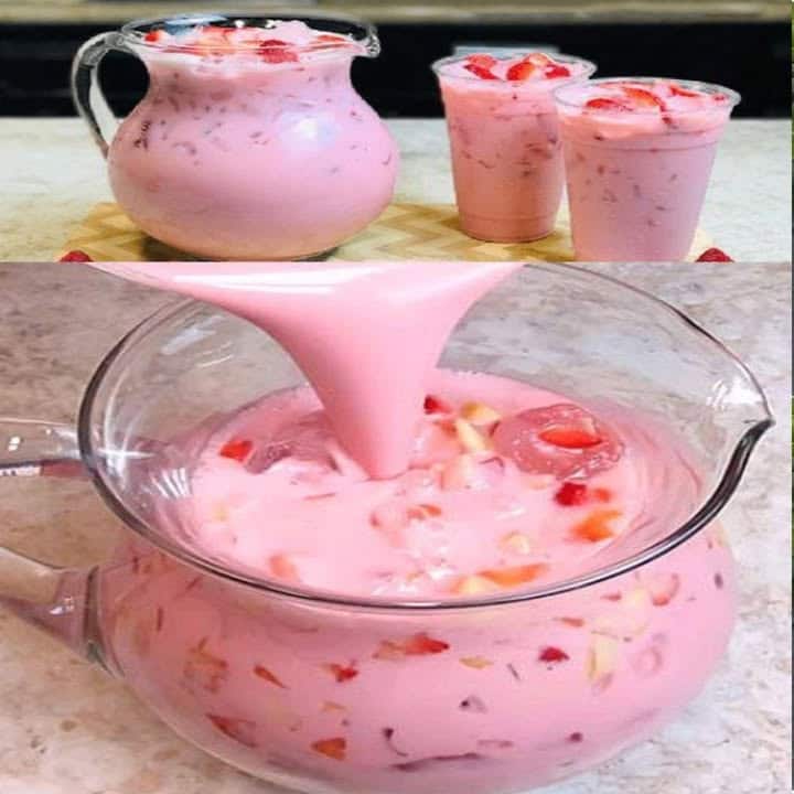 Punch alle fragole yogurt