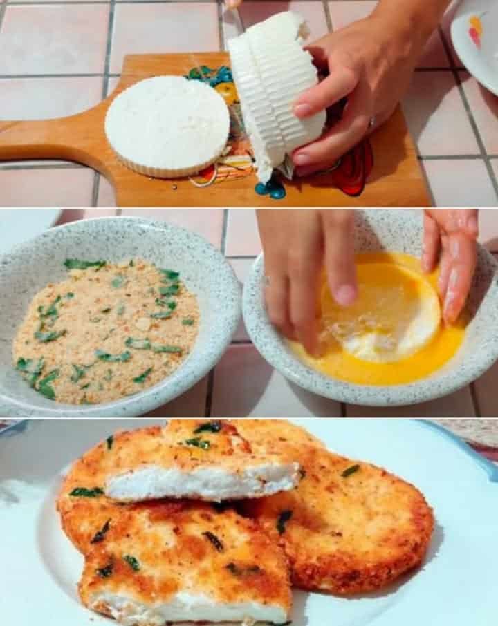 Ricotta impanata croccante