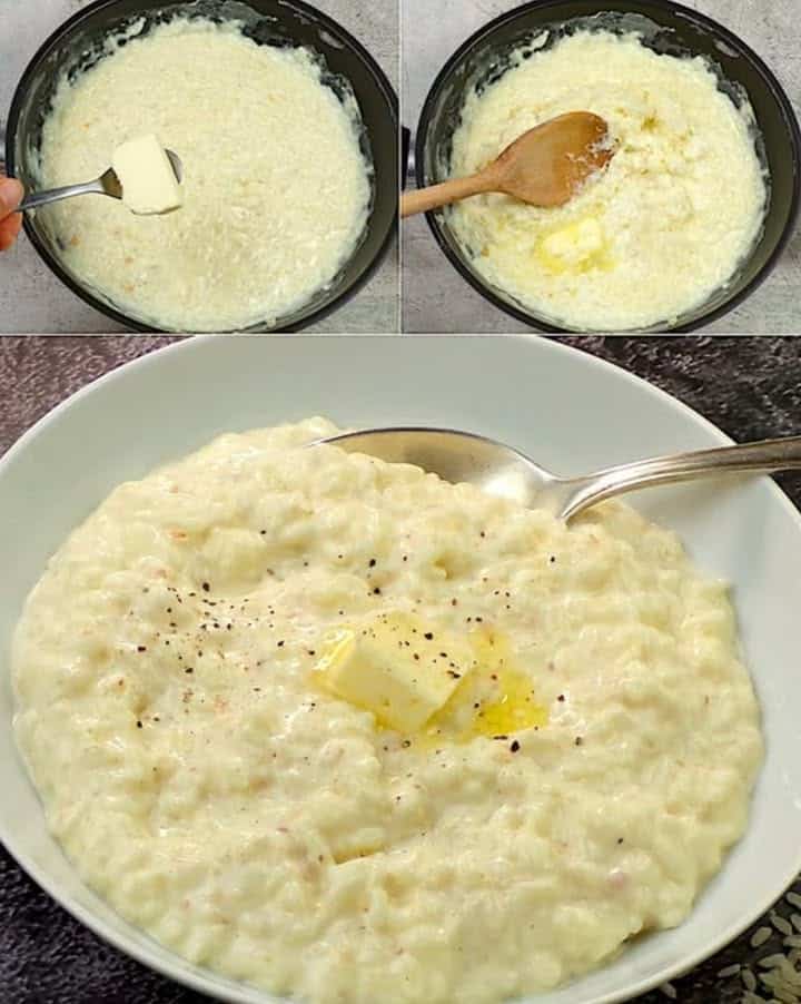 Riso cremoso dell'infanzia