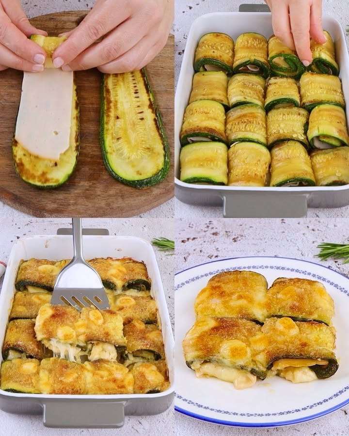 Rotolini di zucchine saporiti