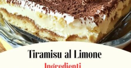 Tiramisu al limone facile