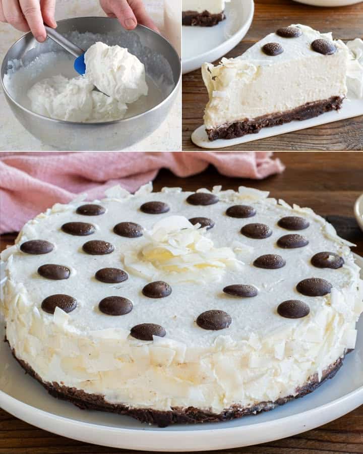 Torta fredda cocco cioccolato