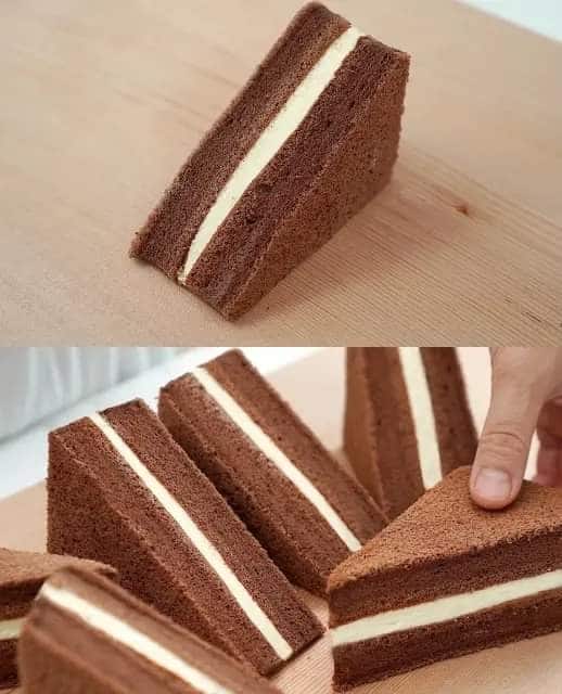 Torta sandwich cioccolato crema