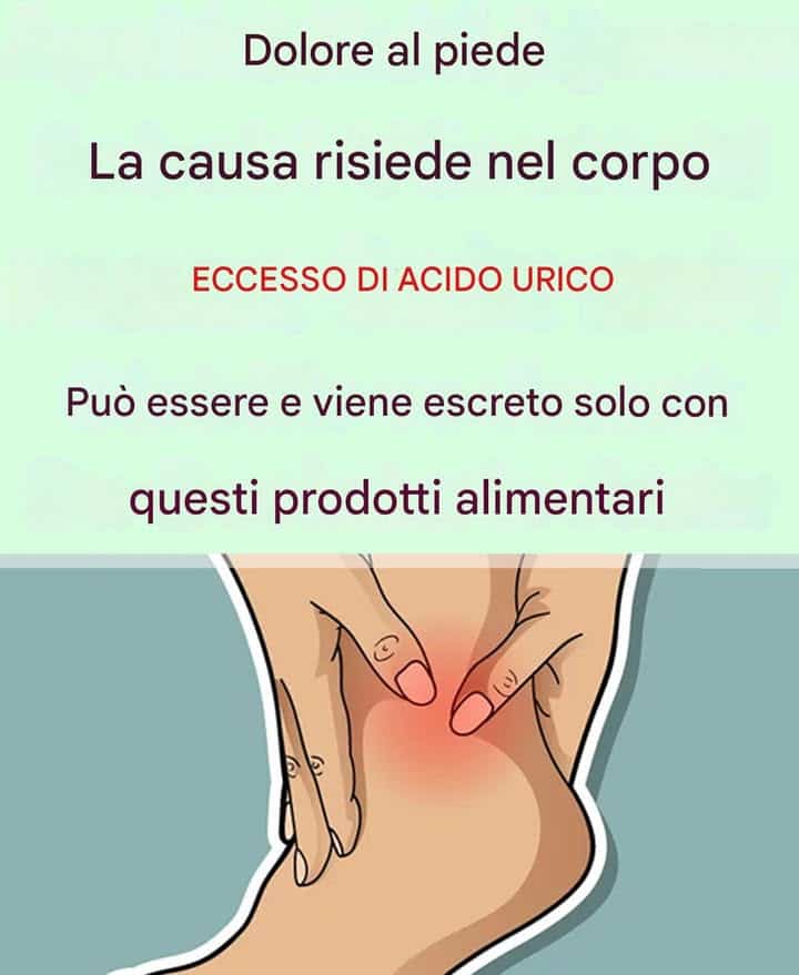 cibi abbassare acido urico
