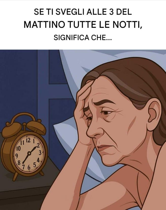 svegliarsi alle 3 di notte